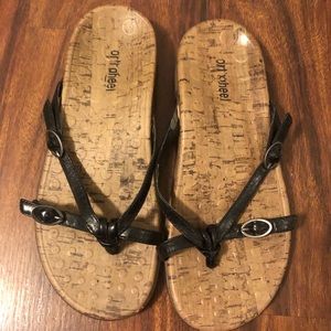 Orthaheel Black Strap Sandal